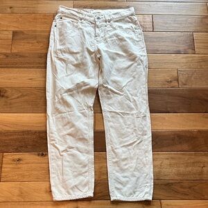 Billy Reid slim fit off white jeans. Sz 31x32